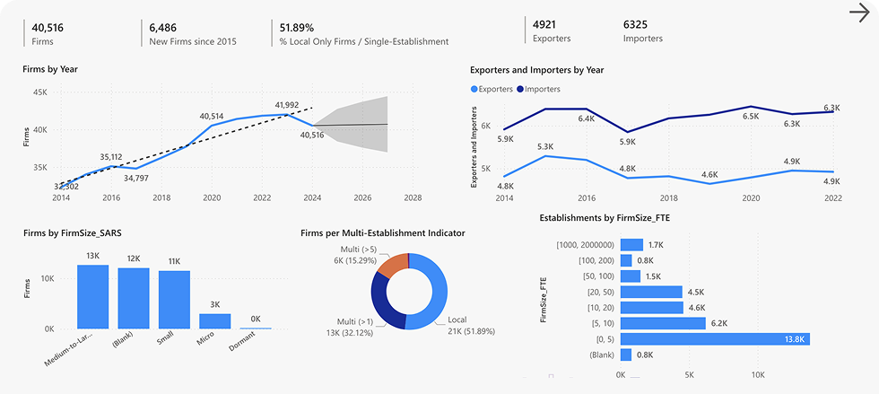 Spatial Tax Data dashboard preview